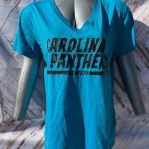 Nike Dry Fit Carolina Panthers V-Neck Shirt